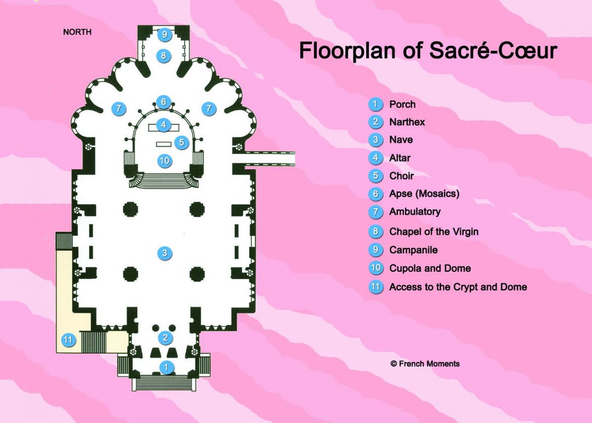 Kaart van De Basiliek van het Heilig Hart van Parijs