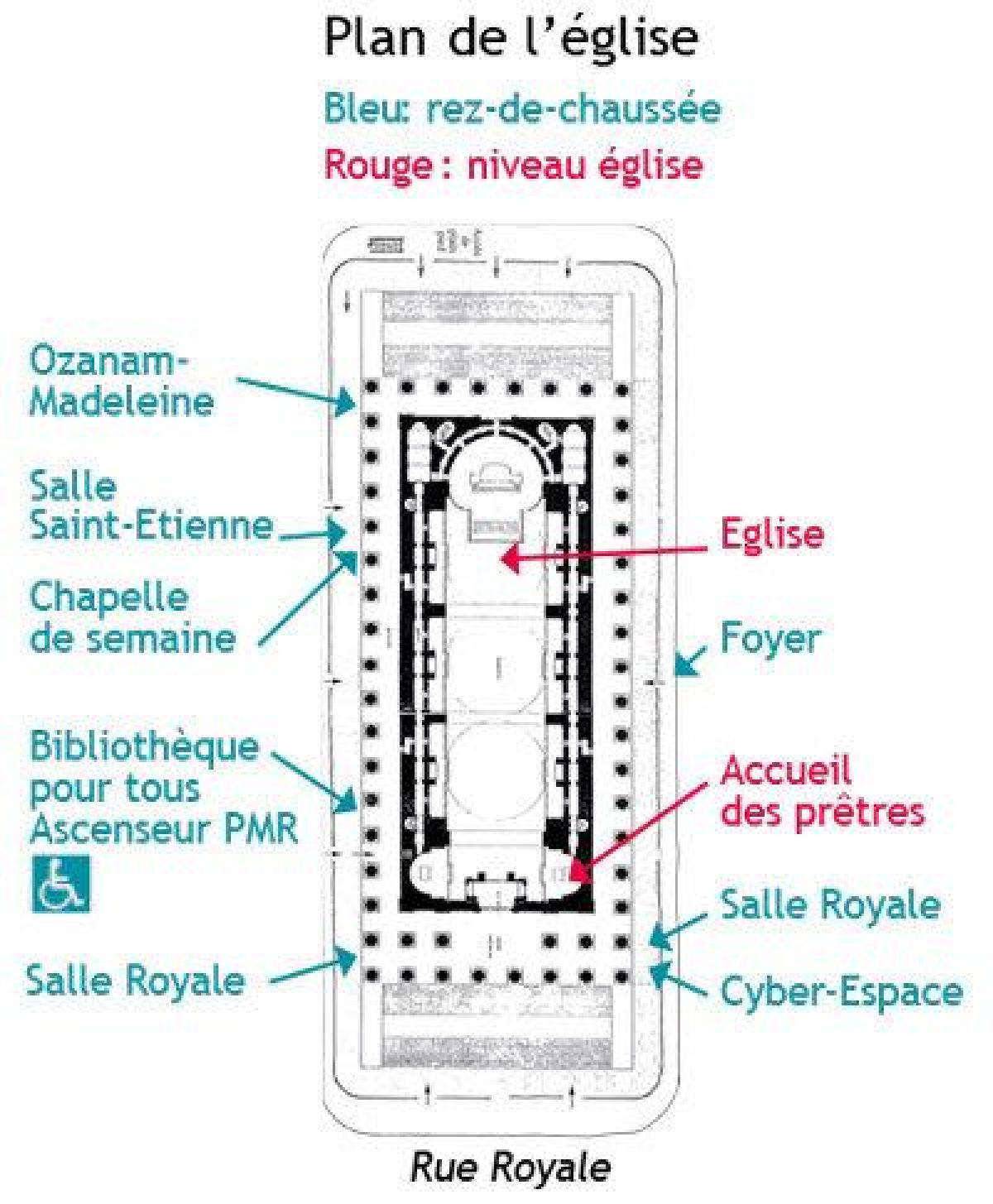 Kaart van Madeleine Parijs