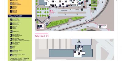 Kaart van paris-Bercy station