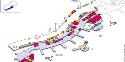 Kaart van CDG vliegveld terminal 2A