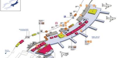 Kaart van CDG vliegveld terminal 2C