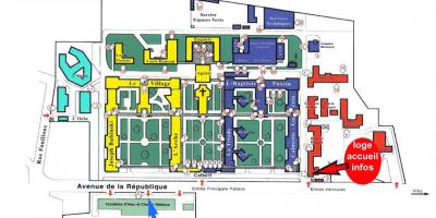Kaart van Charles-Foix ziekenhuis