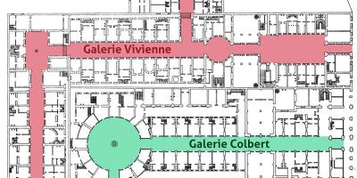 Kaart van De Galerie Vivienne