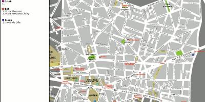Kaart van het 9e arrondissement van Parijs