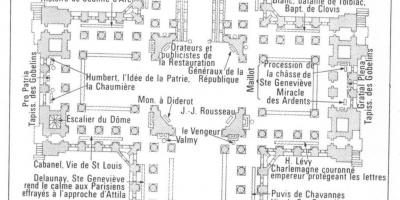 Kaart van Het Panthéon in Parijs