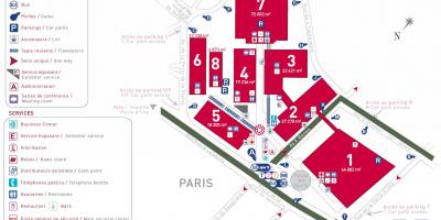 Kaart van Paris expo