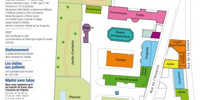 Kaart van La Roche-Guyon ziekenhuis
