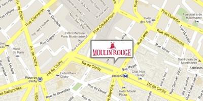 Kaart van Moulin rouge