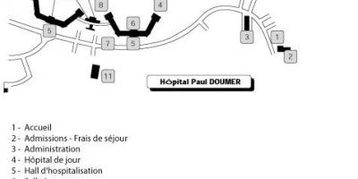 Kaart van Paul Doumer ziekenhuis