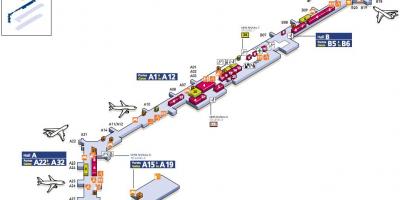Kaart van Zuid-Orly airport