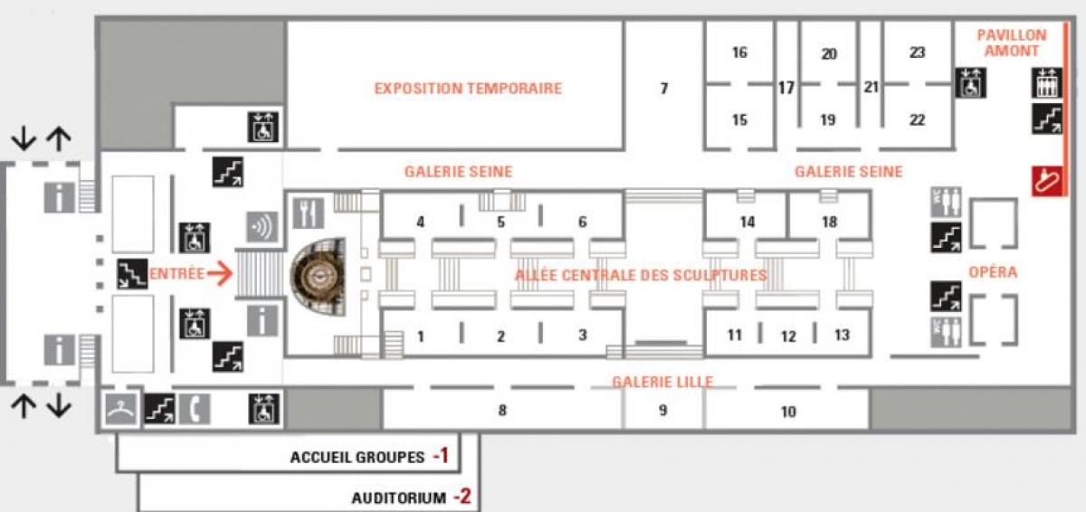 Kaart van Het Musée d ' Orsay