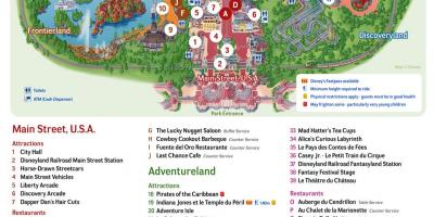 Kaart van Disneyland Parijs