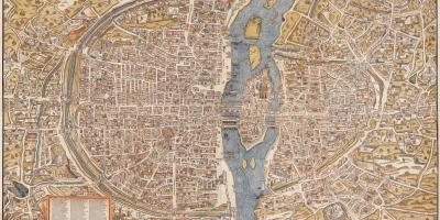 Kaart van het Oude Parijs