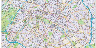 Kaart van Paris city center
