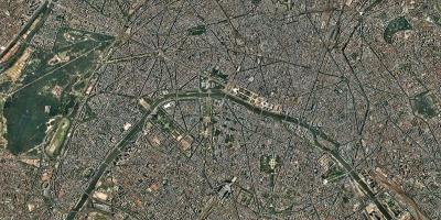 Kaart van satelliet-Parijs